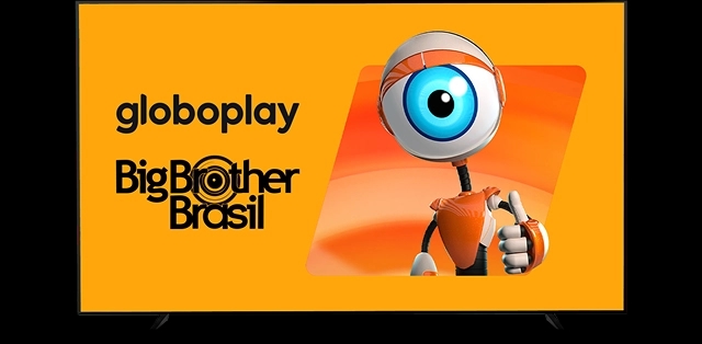 Imagem de uma televisão com referencia ao big bother brasil